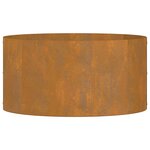vidaXL Anneau de jardinière Marron 40 x 40 x 20 cm Acier Corten