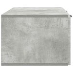 vidaXL Meuble TV mural Gris béton 98 x 41 x 30 cm Bois d'ingénierie