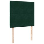 vidaXL Sommier à lattes de lit avec matelas Vert foncé 100x200 cm