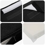 vidaXL Tête de lit capitonnée Marron et Noir 160 cm Pin massif