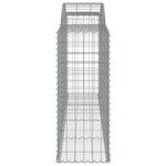 vidaXL Paniers à gabions arqués 5 Pièces 300x50x120/140 cm fer galvanisé