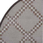 vidaXL Tapis d'extérieur marron Ø160 cm PP
