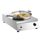 Wok induction 35/293-fl - de 3 kw à 7 kw - bartscher -  - acier inoxydable 400x655x150mm