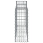 vidaXL Paniers à gabions arqués 40 Pièces 200x50x100/120 cm fer galvanisé