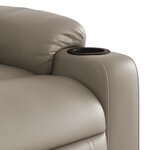 vidaXL Fauteuil de massage inclinable Cappuccino Similicuir