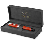 PARKER Duofold Centennial Stylo plume  Big Red Vintage  Plume fine en or 18K  Coffret cadeau