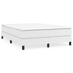 vidaXL Cadre de lit sans matelas blanc 140x200 cm similicuir