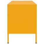 vidaXL Meubles TV 2 Pièces jaune moutarde 68x39x50 5 cm acier