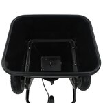 vidaXL Distributeur de sel remorqué PVC et acier 125 x 74 x 79 cm 45 L