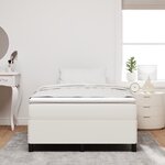 vidaXL Cadre de lit Crème 120x200 cm Tissu Côtelé