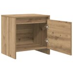 vidaXL Cabinet de chevet chêne artisanal 45 x 34 x 44.5 cm