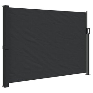 vidaXL Auvent latéral rétractable noir 140x300 cm