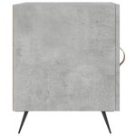 vidaXL Table de chevet gris béton 40x40x50 cm bois d’ingénierie