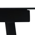 vidaXL Ensemble à manger de jardin 5 Pièces Noir Rotin PVC