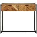 vidaXL Table console Marron 90 x 35 x 75 cm bois de manguier massif