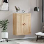 vidaXL Armoire murale chêne sonoma 69 5x34x90 cm bois d'ingénierie