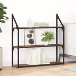vidaXL Étagère Murale Bois Ancien 80 x 21 x 78 5 cm Bois d'ingénierie