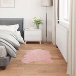 vidaXL Tapis en fausse Tafalla Rose 80 x 120 cm Polyester