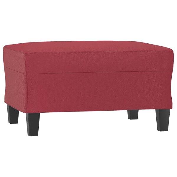 vidaXL Repose-pied Rouge bordeaux 70x55x41 cm Similicuir
