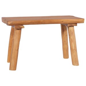 Banc banquette de jardin 80 cm bois de teck massif 02_0010655