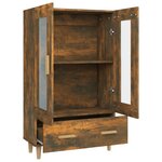 vidaXL Buffet haut Chêne fumé 70x31x115 cm Bois d'ingénierie