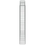 vidaXL Paniers à gabions arqués 3 Pièces 200x30x200/220 cm fer galvanisé