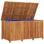 vidaXL Boîte de rangement de jardin 150x80x75 cm bois massif d'acacia