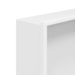 vidaXL Niche de douche blanc mat 32x32x9 cm acier inoxydable