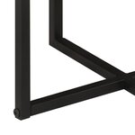 vidaXL Table basse 35x35x30 cm bois massif acacia et fer