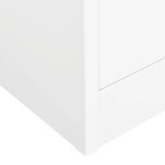 vidaXL Garde-robe Blanc 80x50x180 cm Acier