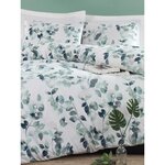 Parure de lit - housse de couette 220 x 240 + 2 taies d'oreiller 60 x 60  65  coton- Vert