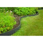 Nature Bordure de jardin 0 12x12 m 5 mm noir