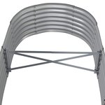 vidaXL Lit surélevé de jardin Acier galvanisé 152x80x36 cm gris