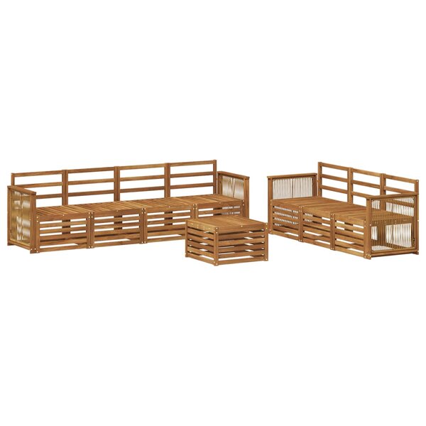 vidaXL Ensembles de canapés 8 pc Bois d'Acacia Massif