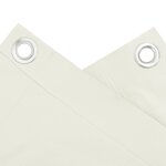 vidaXL Écran d'intimité de balcon blanc 400x75 cm PVC