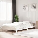 vidaXL Lit empilable Blanc 75x190 cm Bois de pin massif