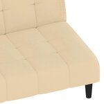 vidaXL Canapé-lit à 2 places crème velours