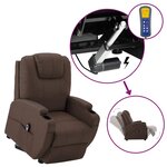 vidaXL Fauteuil Marron Similicuir