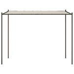 vidaXL Belvédère blanc 3x3 m 180 g/m² tissu et acier