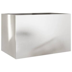 vidaXL Jardinière argenté 62x40x39 cm acier inoxydable