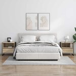 vidaXL Table de chevet Sonoma 50 x 39 5 x 50 cm Bois d'ingénierie