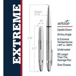 Stylo bille POCKET corps chromé brossé avec clip FISHER SPACE PEN