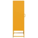 vidaXL Buffet haut jaune moutarde 36x39x123 cm acier laminé à froid