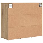 vidaXL Cabinet à chaussures avec étagère avec stockage chêne artisanal 103x30x51 cm