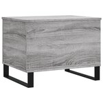 vidaXL Table basse Sonoma gris 60x44 5x45 cm Bois d'ingénierie