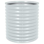 vidaXL Lit surélevé de jardin 80x80x81 cm Acier galvanisé Argenté