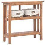 vidaXL Table console bois d'acajou massif 69x28x70 cm