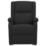 vidaXL Fauteuil de massage Noir Tissu