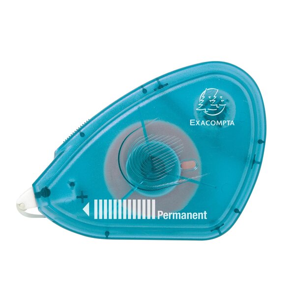 Dérouleur D'adhésif Double-face Permanent Pour Photos - Longueur : 13m - Turquoise - X 6 - Exacompta