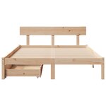 vidaXL Cadre de lit sans matelas 140x200 cm bois massif de pin